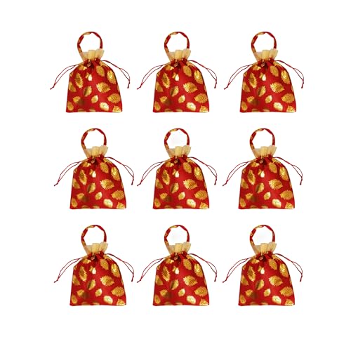 Image of VIG Enterprises Silky And Shiny Potli Batwa Bags /Thamboolam Bags For Wedding Party Return Gifts Party Gifts For Guest-
