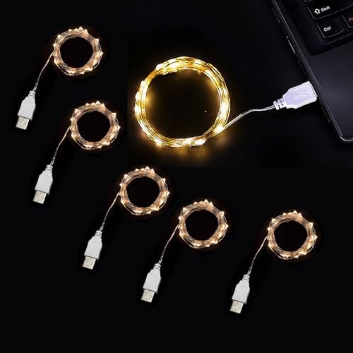 Amazon.com: BQZYX+ 3 Pack USB Fairy Lights USB Powered String Lights ...