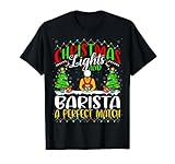 Photo Gallery christmas light barista xmas coffee lover barista christmas maglietta Photo Gallery christmas light barista xmas coffee lover barista christmas maglietta