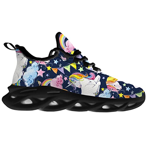 Unicorn Shoes for Men Women Road Running Shoes Walking Tennis Sneakers Athletic Jogging Shoes Gifts for Boy Girl 5