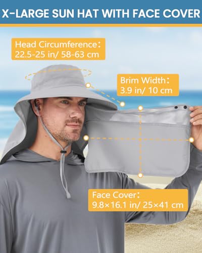 Sombrero Boonie UV Oversize para Verano 3XL miniatura 3
