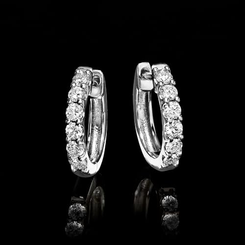 Ross-Simons 0.33 ct. t.w. Lab-Grown Diamond Hoop Earrings in Sterling Silver3
