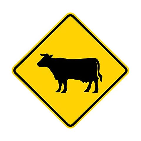 Municipal Supply Cow Crossing Sign Cover