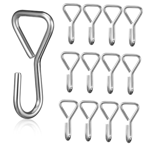 Zerodeko 100 Piezas Metálicos S de Asiento de Pesados de Inoxidable Soporte Suspensión de Carga y Actividades al Aire