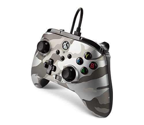 PowerA Enhanced Wired Controller for Xbox Series X|S - Metallic Arctic Camo, gamepad, wired video ga