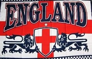 5Ft X 3Ft 5'X3' Flag England 2 Lions St Georges Cross Day English