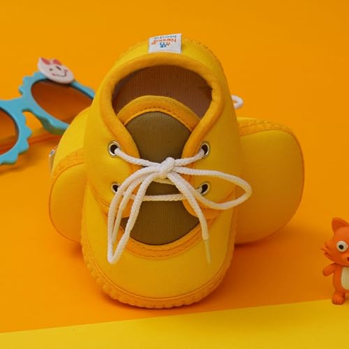 Image of Neska Moda 6 To 12 Months Baby Boys & Baby Girls Cute Soft Cotton Pre-Walker Lace Booties-BT4713
