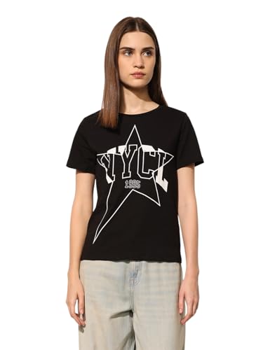 Image of ONLY Women's Cotton Regular Fit T-Shirt