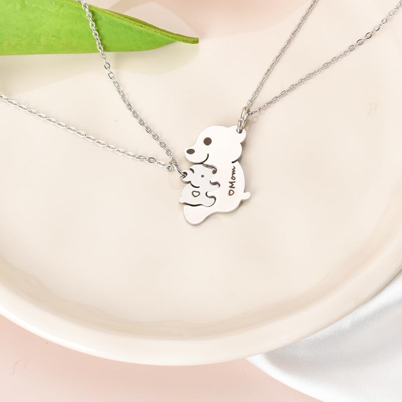 Mother Daughter Necklace Set - Matching Mom & Daughter Necklaces for Mothers Day, Birthday, Wedding & Appreciation Gifts - Image 3