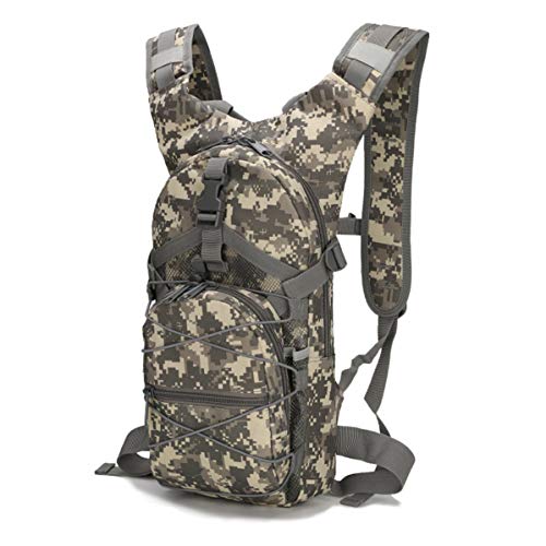 WANDOUSEN Mochila Militar Camuflaje 15L Bicicleta MOLLE System Impermeable Oxford Multibolsillo