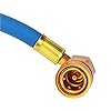Refrigerant Hose Kit, R134A R12 Fitting Recharge Measuring Hose Gauge System Refrigerant Charging Pipe #4