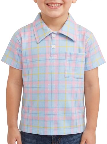 Image of Unique Baby Moisture Wicking Kids Polo Shirts for Toddler Boys Polo Shirt