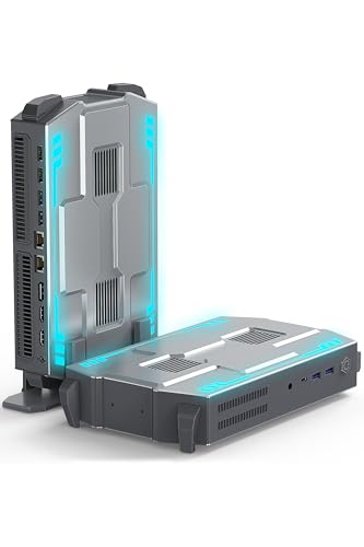 NAIKLULU Mini PC Gaming Micro Computer Processeur i9-12900HK (2,5 à 5,0 GHz), 32GB RAM 1TB SSD Micro 2026 Pc Gamer Ordinateur de Bureau, Supporte Les écrans...