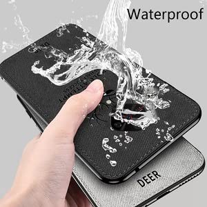 Image of REALCASE Realme 3 Pro Back Cover Case Stylish | Deer Fabric 3D Full Protective Side Grip Bumper | Shock Proof Case Back Cover for Oppo Realme 3 Pro (Black)