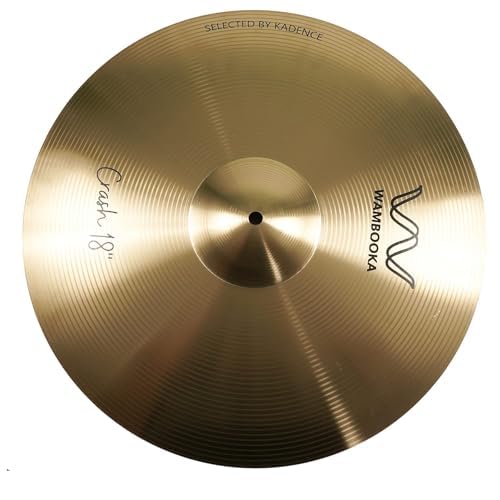 Wambooka Cymbals S Plate Crash 18 Inch (45.7 cm) - Traditional Alloy Finish- for Students