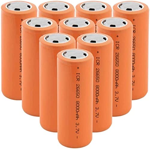 Baterias Domésticas Bateria Recarregável 26650 Bateria De Lítio 3,7V 8000Mah Bateria Recarregável De