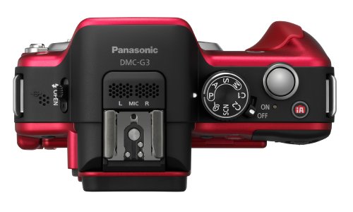 Panasonic Lumix DMC-G3KEG-R Systemkamera (16 Megapixel, 7,5 cm (3 Zoll) Touchscreen, elek. Sucher) Geh&auml;use rot inkl. Lumix G Vario 14-42mm Objektiv