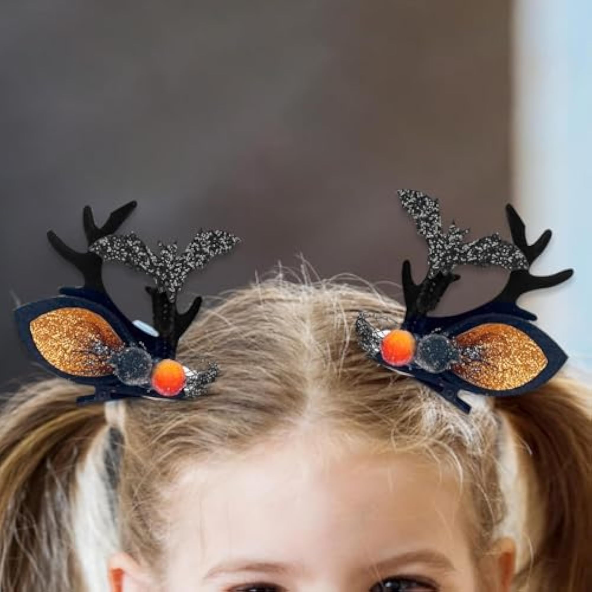 Halloween Hair Clips Deer Shape Duckbill Clips