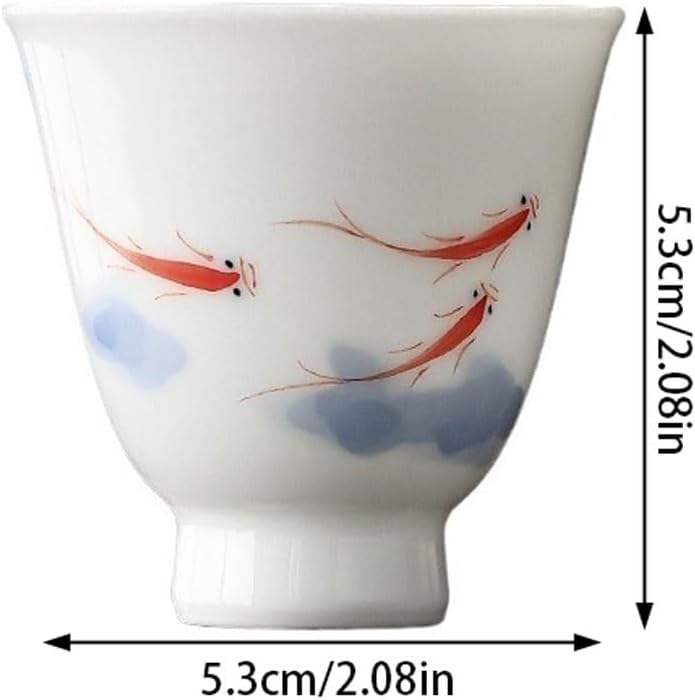 GSOUL Kungfu Tea cup Afternoon Tea Kung Fu Set Cups Hand-painted Ceramic Brewing Personal Host For Drinking Small Tea Cups