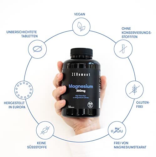 Magnesium Kapseln Zenement, 1200mg, rein, vegan