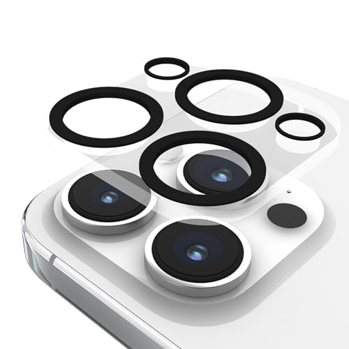 Case-Mate Camera Lens Protector for iPhone 15 Pro Max/iPhone 15 Pro - 9H Tempered Glass w/Durable Anti-Scratch, Anti-Shatter - Ultra HD View w/Night Shooting and Case Friendly, Easy Install - Clear