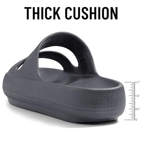 Image of shevalues Orthopedic Slide Sandals for Women with Arch Support Pillow Soft Recovery Slip on Sandals Lightweight Summer Cloud Slippers for Plantar Fasciitis