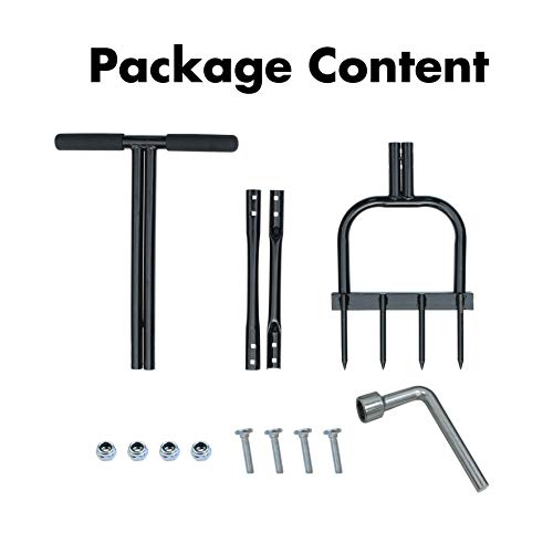 Gardzen Spike Aeration, Heavy Duty Aerator for Compacted Soils and Lawns, 35 Gardzen Spike Aeration, Heavy Duty Aerator for Compacted Soils and Lawns, 35