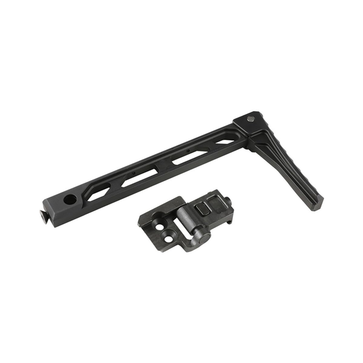 ZION ARMS Atlas Custom Works AB-8 Style Fixed Stock for 1913 Picatinny Stock Rail Mounts (Color: Black)