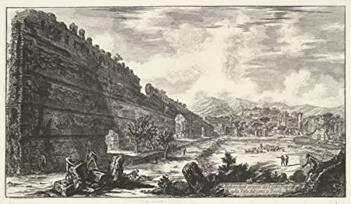 Impression d'affiches Piranesi Villa Adriana pour créer un salon élégant inspiration romaine