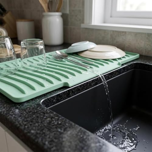Protector de salpicaduras de grifo con silicona antideslizante 8