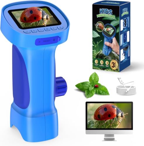 Microscope enfants 1000X numerique portatif camera 2.4" ecran STEM