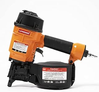 CN55 Air Coil Nailer, 1 Inch to 2-1/4 Inch 15 Degree Coil Nail Gun Fast Shooting Fencing Nailer Pneumatic Coil Framing Nailer