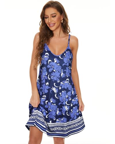 Image of JOELLYUS Womens Spaghetti Strap Dress Summer Dresses Beach Cover Ups Casual Sundresses with Pockets 2026