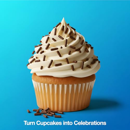 Image of Chocolate Sprinkles - 10 oz Chocolate Jimmies for Cupcakes