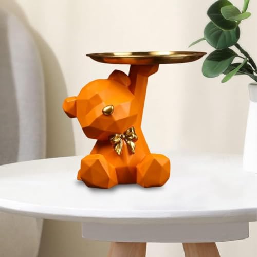 Porte-clés figurine plateau pour rouges à lèvres ours