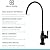 Delle Rosa Drinking Water Purifier Faucet, Commercial Filtration Faucets for Under Sink Water Filter System, Modern Stainless Steel Matte Black Kitchen Bar Sink Drinking Water Faucets,Non-Air Gap