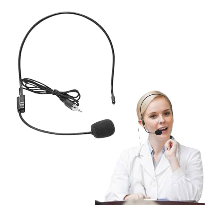 Drumstone 𝟏𝟓-𝐘𝐞𝐚𝐫 𝐖𝐚𝐫𝐫𝐚𝐧𝐭𝐲 Professional Headset Microphone for Presentations, Teaching & Singing | Lightweight & Adjustable Mic with Clear Sound | Compatible with Amplifiers & PA Systems