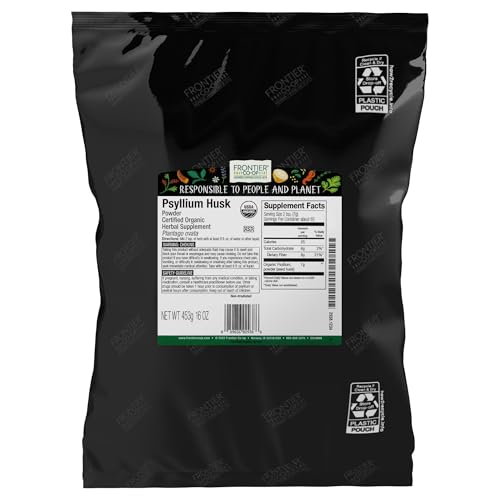 Frontier Co-op Organic Psyllium Husk Powder 1lb