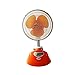 L-Fan Clip Ventilatore Portatile, Imparare Desktop Piccolo Ventilatore 45W Low Power Nido d'infanzia Ventola di Raffreddamento for la Sicurezza in Rete Grill Arancione 41 * 22.5CM