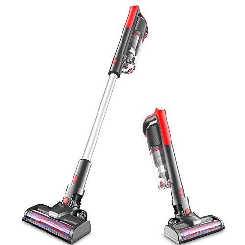 Cordless Vacuum, 14000pa Stick Vacuum 4 in 1, Motorized Brush & Ultra-Light Ideal