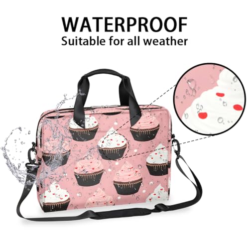 Maletín para laptop 15.6-16 pulg estampado rosa miniatura 3