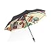 FANTAZIO Parapluie de Voyage avec étagère pour la rentrée Scolaire Motif Soleil/Pluie