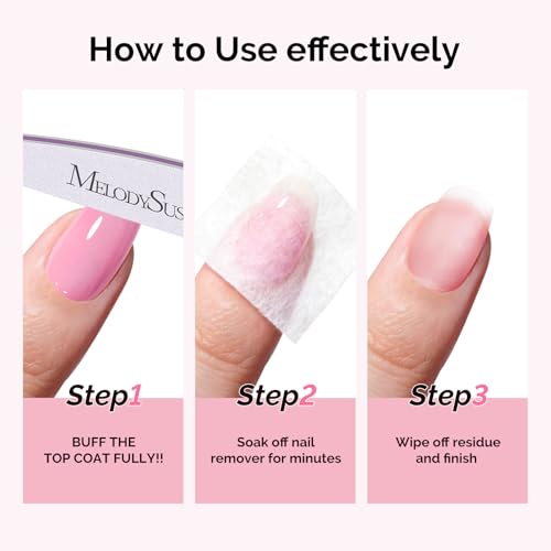 Image of MelodySusie Acetone Nail Polish Remover, 240ML Professional Soak off Gel Nail Polish Remover with Aloe Scent, Quickly & Powerful Remover with Pump for Acrylic Dip Powder