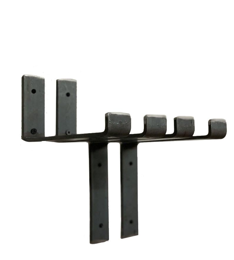 Urban Reclamation Pair of Raw Steel Brackets | Handmade Heavy Duty Scaffold Board Shelf Brackets | Rustic Industrial Style | Up Bracket
