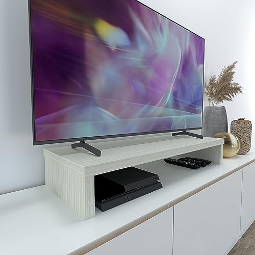 Henor Elevador TV de Madera 90 x 35 x 15 cm Soporta 60 Kg. Roble Stel.