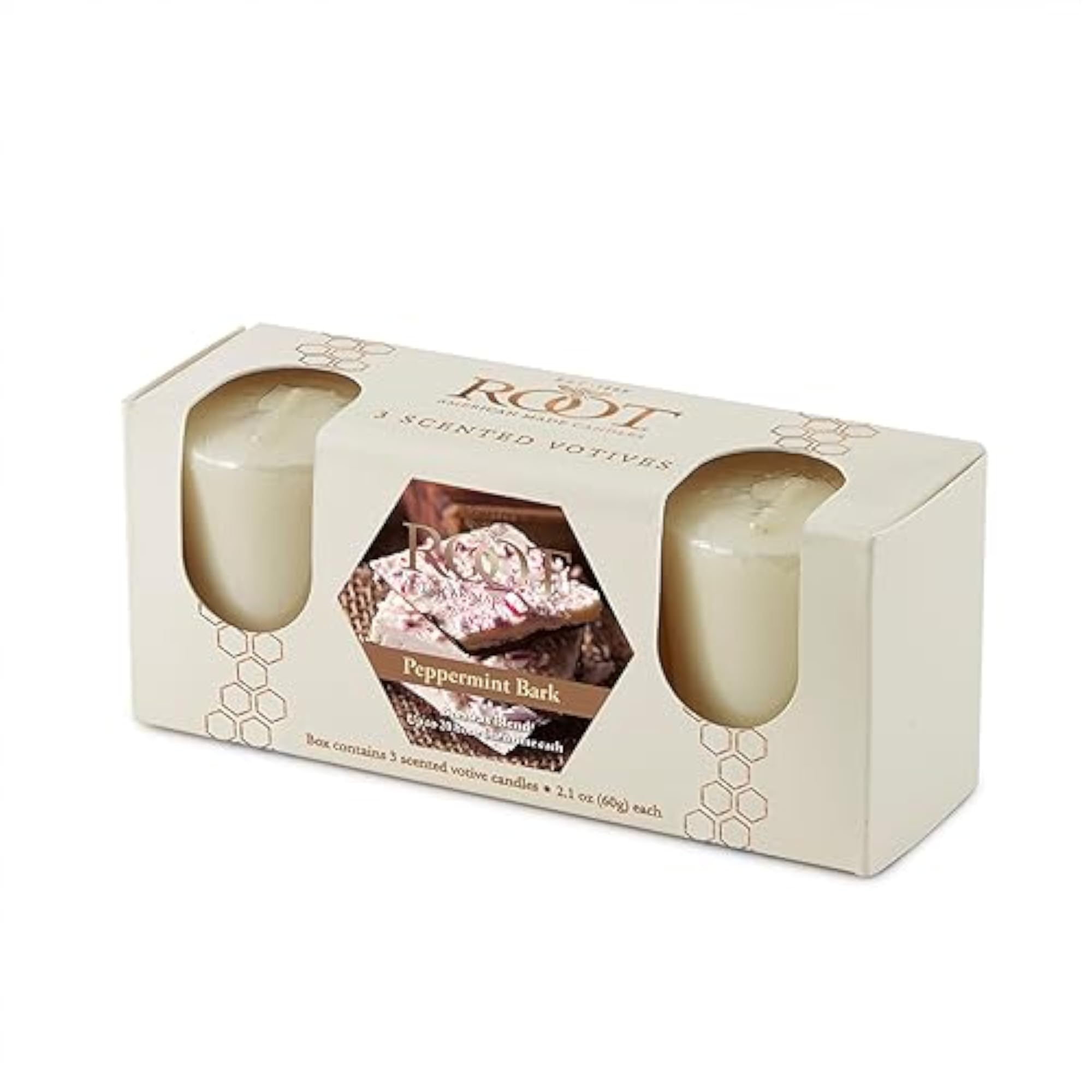 Premium Peppermint Bark Votive Candles