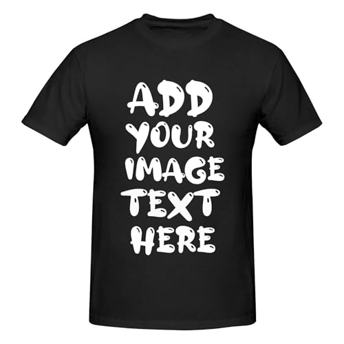 Custom T Shirts Design Your Own Customizable for Men Personalized Shirt Cotton Tshirt for Men and Women