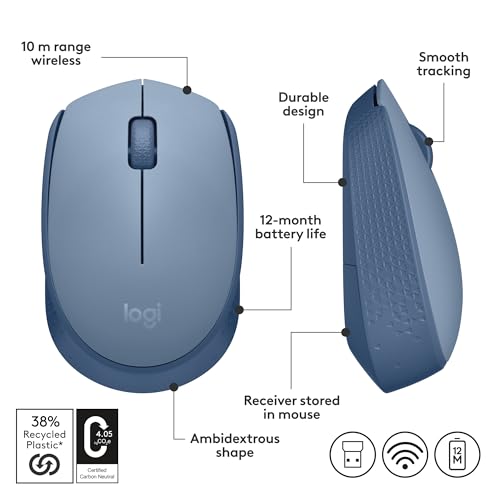 Logitech M170 Blue Grey thumbnail 7