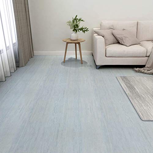 Brokky Lamas para Suelo Autoadhesivas Suelo autoadesivo Suelo PVC Suelos de PVC Adhesivos para Suelos 55 Piezas PVC 5,11 m² Verde