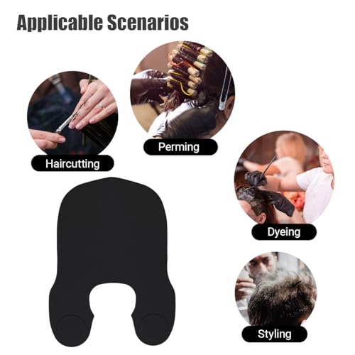 Wokyo Coleira de corte de cabelo de silicone extra longa, antiderrapante, captador de cabelo, protet